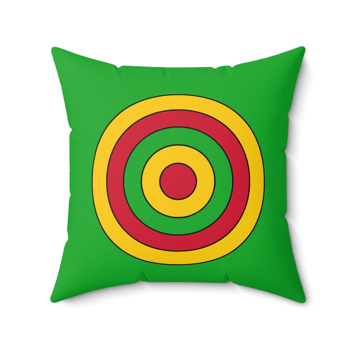 Sao Tome And Principe Retro Target Cushion Pillow