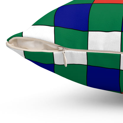 South Africa Retro Check Cushion Pillow