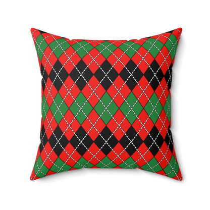 Malawi Retro Argyle Cushion Pillow