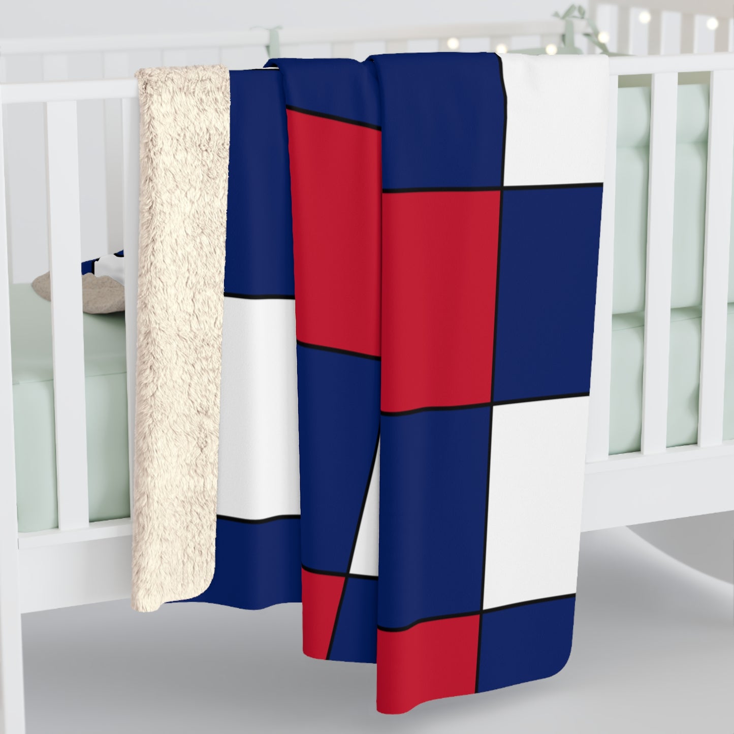 Ascension Island Retro Check Blanket Throw