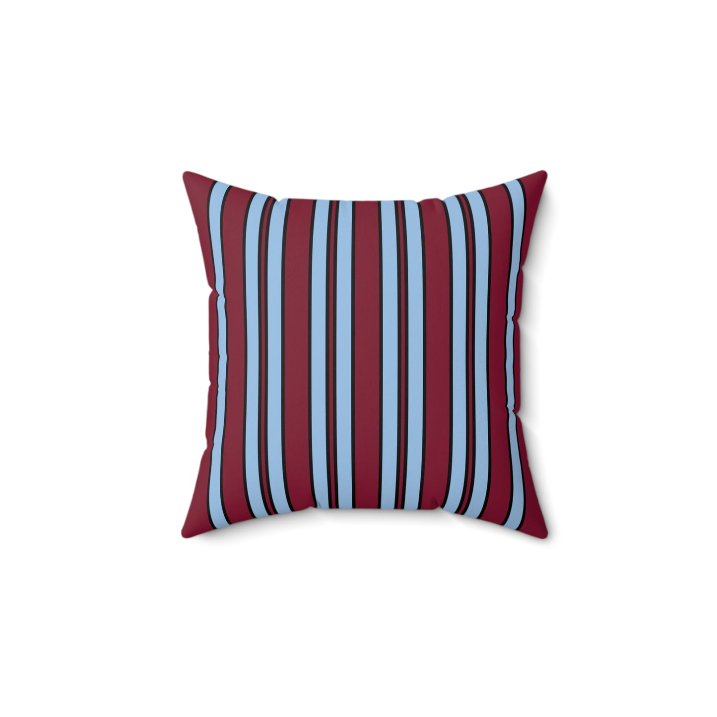 Claret, Blue Retro Stripe Cushion Pillow