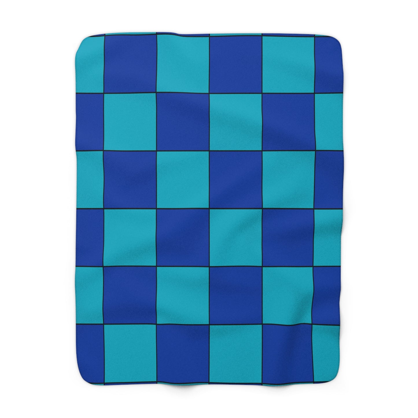 Pacific Islands Retro Check Blanket Throw