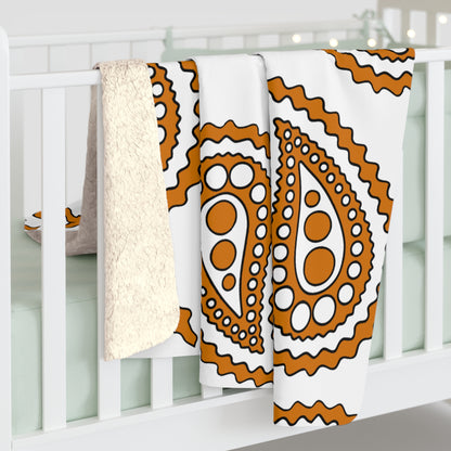 Cyprus Retro Paisley Blanket Throw