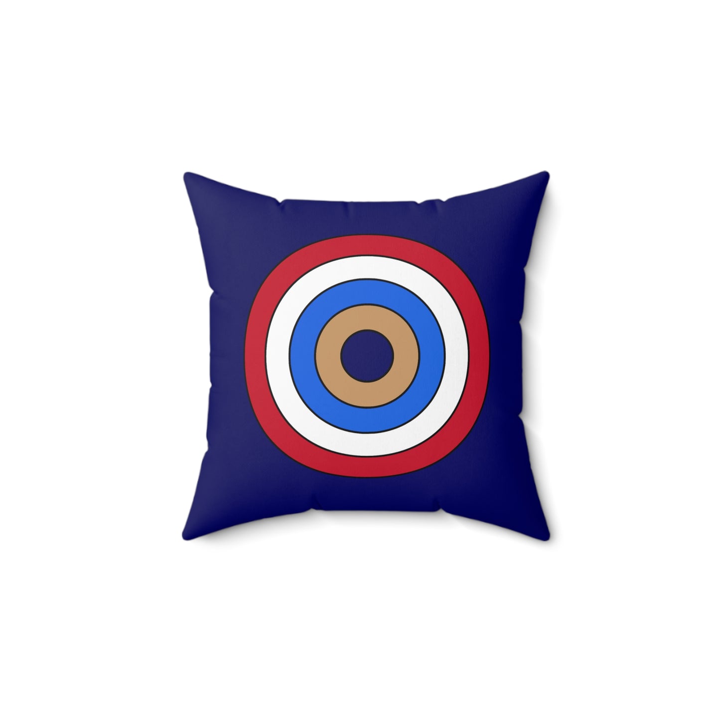 Tristan Da Cunha Retro Target Cushion Pillow