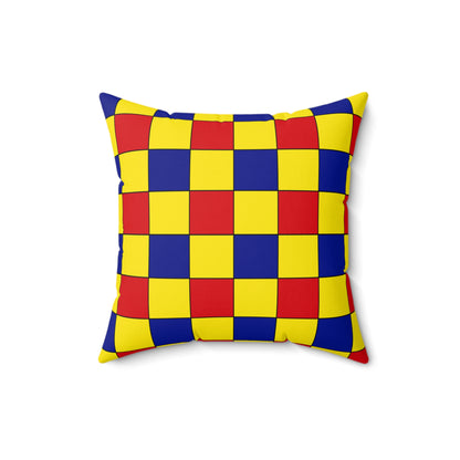 Colombia Retro Check Cushion Pillow