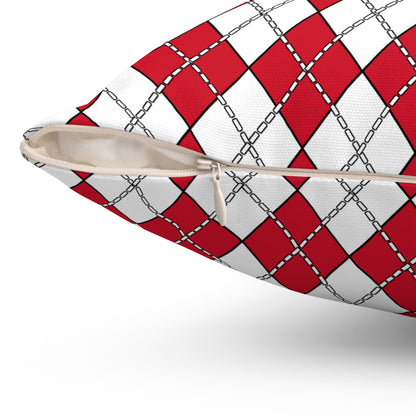 Jersey Retro Argyle Cushion Pillow