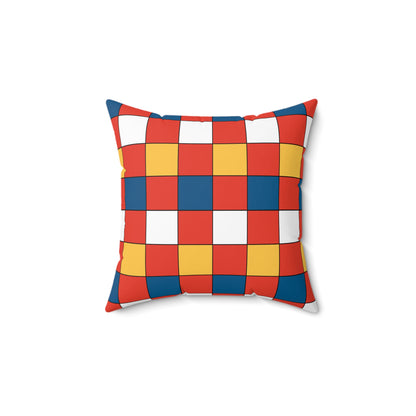Kiribati Retro Check Cushion Pillow