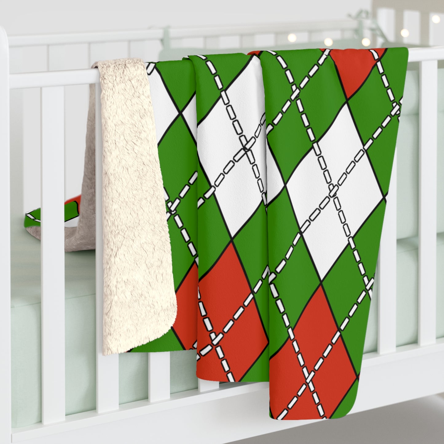 Hungary Retro Argyle Blanket Throw