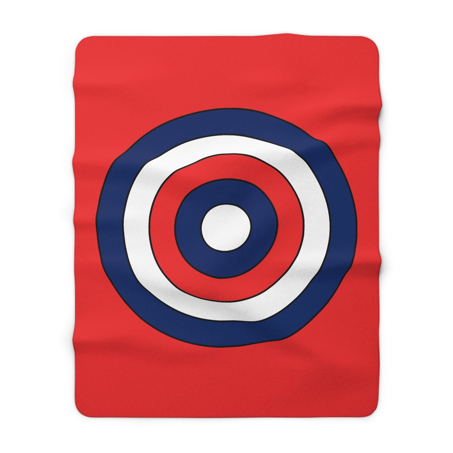 Svalbard And Jan Mayen Retro Target Blanket Throw