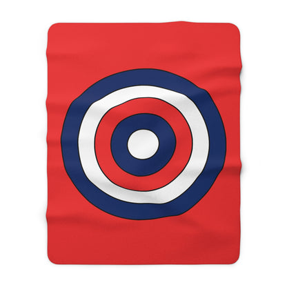 Svalbard And Jan Mayen Retro Target Blanket Throw
