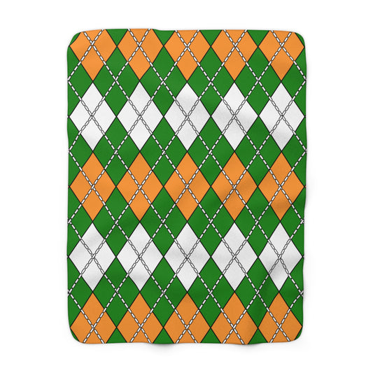 India Retro Argyle Blanket Throw