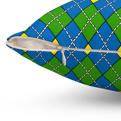 Gabon Retro Argyle Cushion Pillow