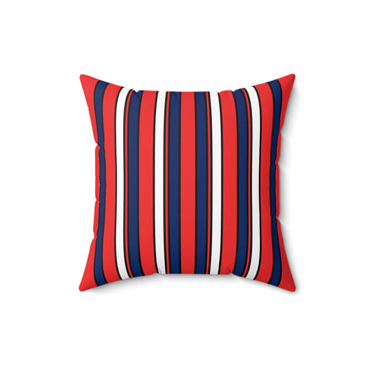 Svalbard And Jan Mayen Retro Stripes Cushion Pillow