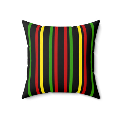 Saint Kitts And Nevis Retro Stripes Cushion Pillow