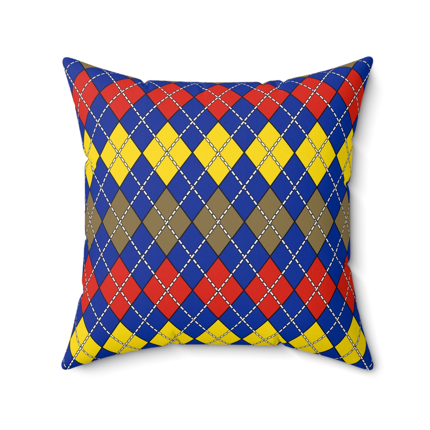 Moldova Retro Argyle Cushion Pillow