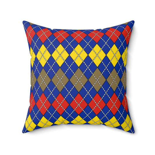 Moldova Retro Argyle Cushion Pillow