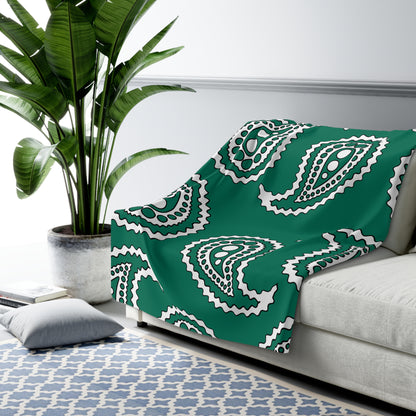 Macao Retro Paisley Blanket Throw