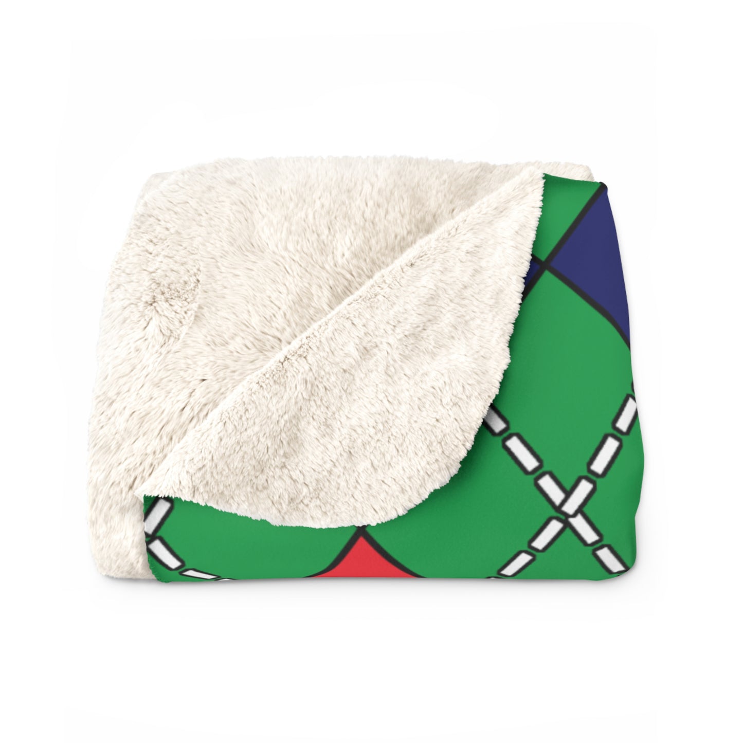 Mauritius Retro Argyle Blanket Throw