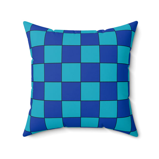 Pacific Islands Retro Check Cushion Pillow