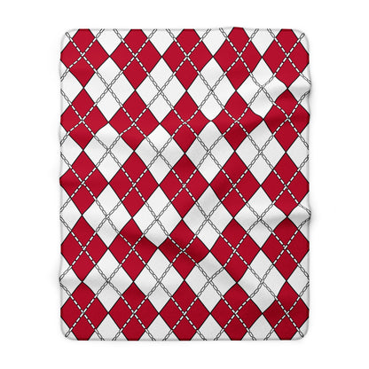 Japan Retro Argyle Blanket Throw