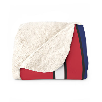 Saint Helena, Ascension And Tristan Da Cunha Retro Stripes Blanket Throw