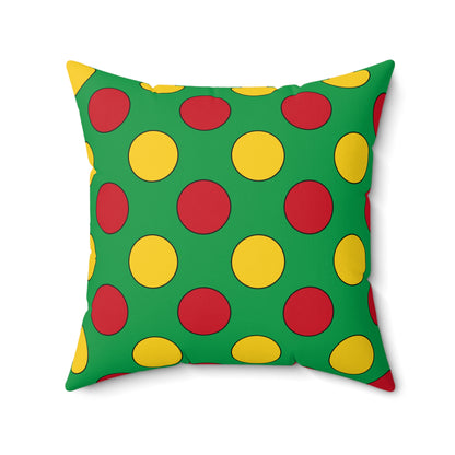 Guinea Bissau Retro Polka Dots Cushion Pillow