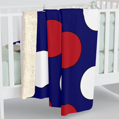 American Samoa Retro Polka Dots Blanket Throw