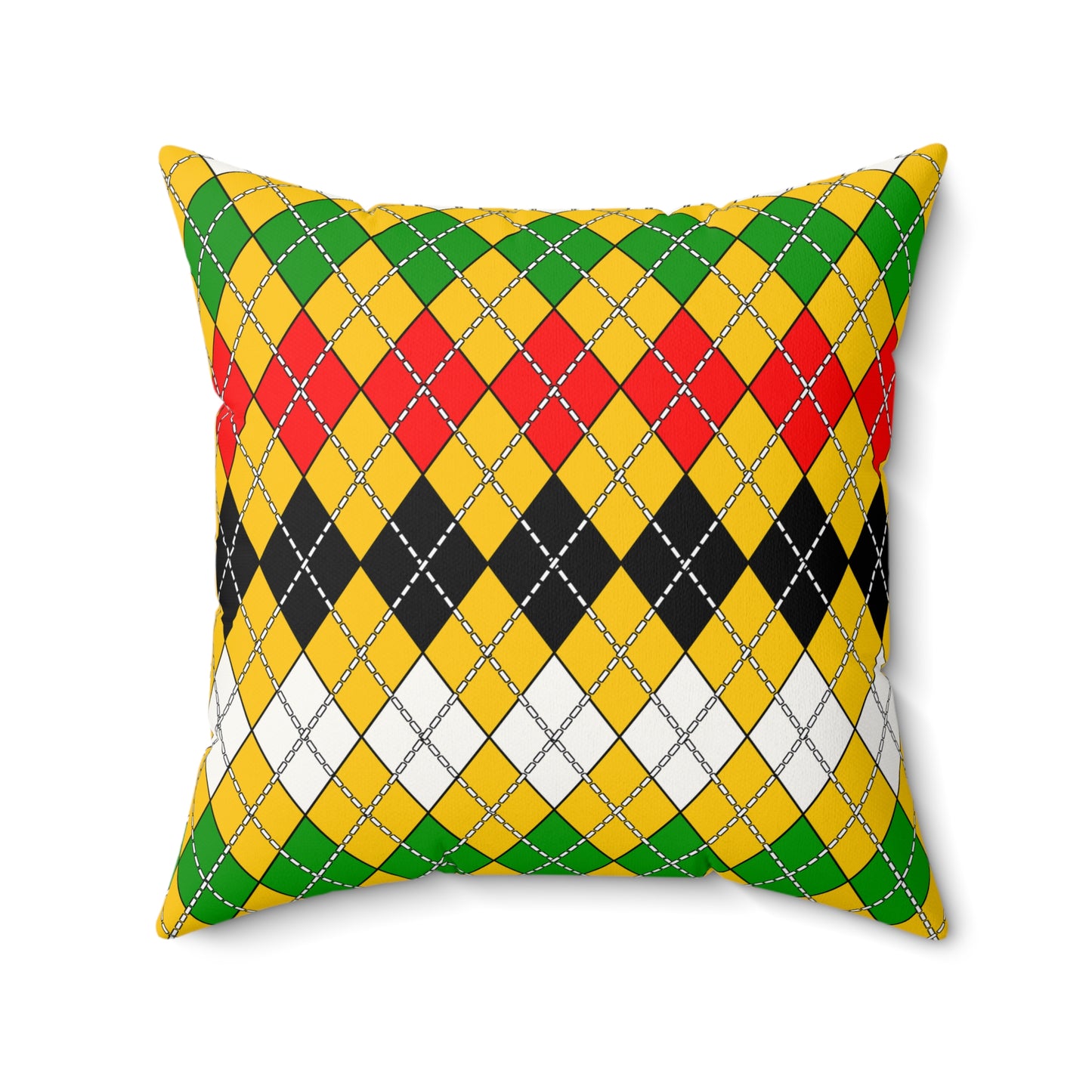 Mozambique Retro Argyle Cushion Pillow