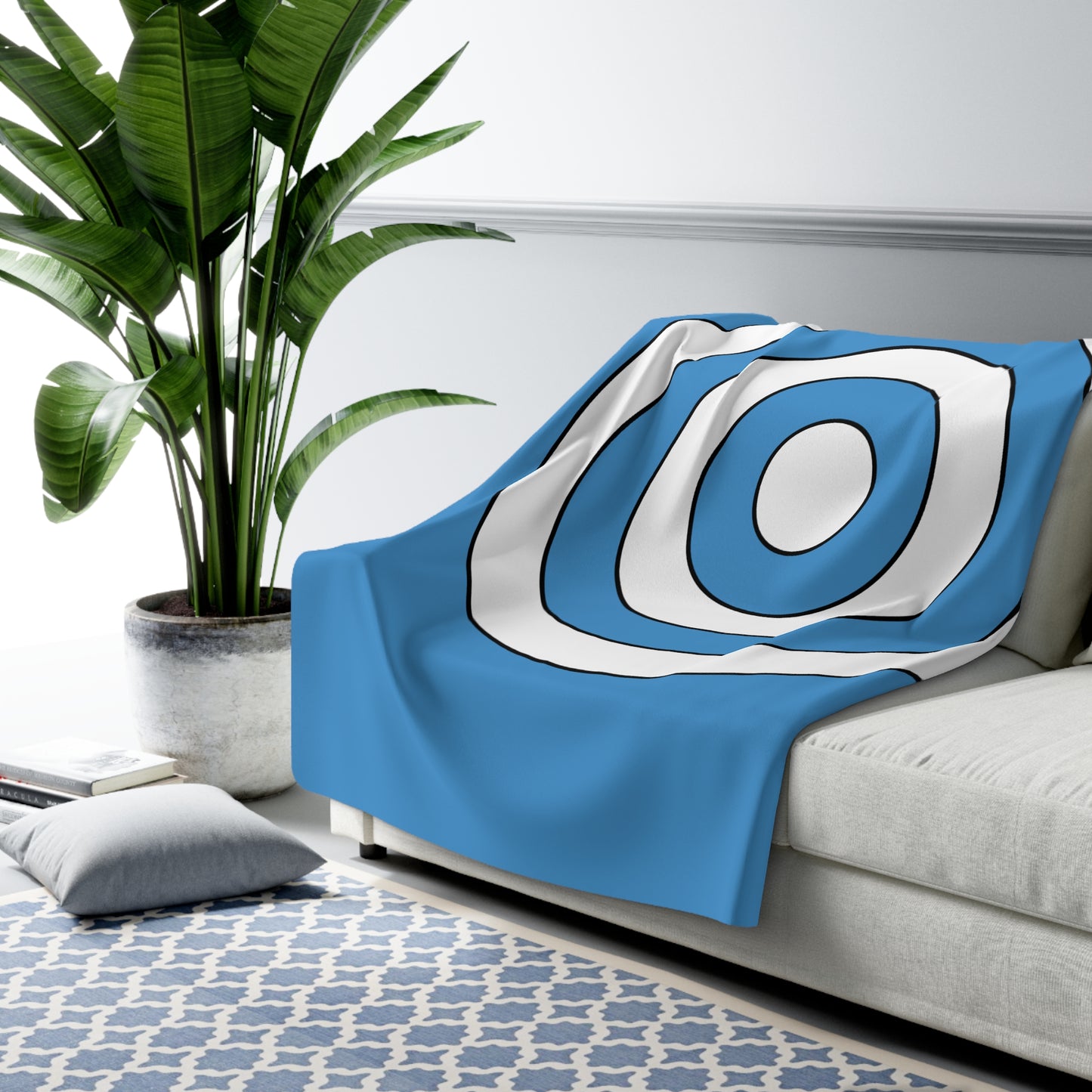 Guatemala Retro Target Blanket Throw