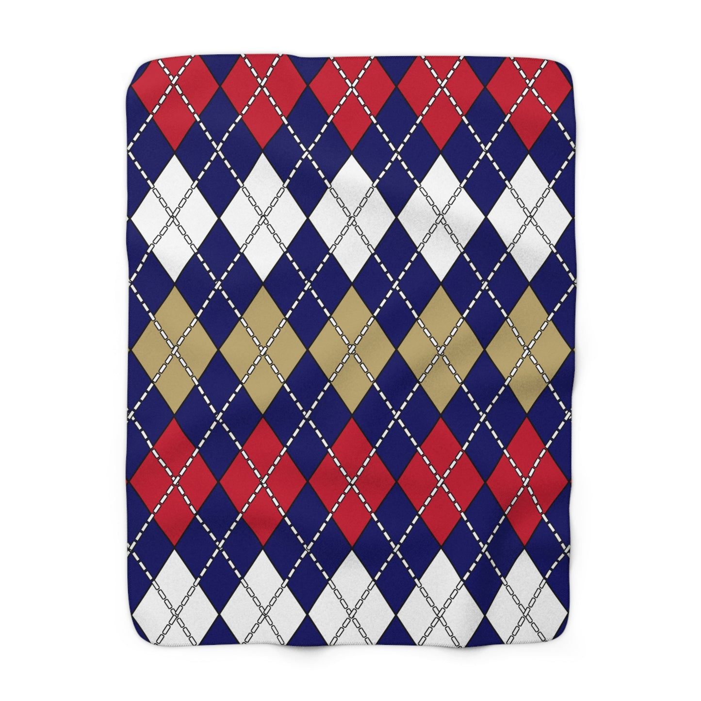 Saint Helena Retro Argyle Blanket Throw