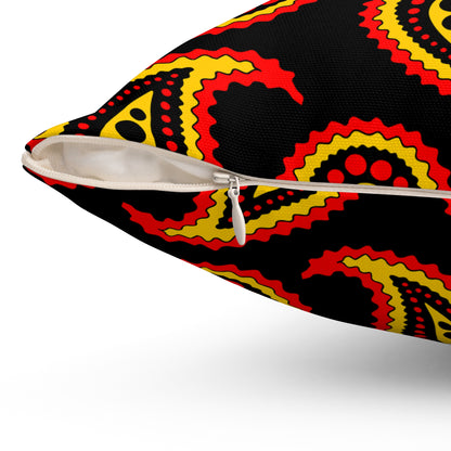 Papua New Guinea Retro Paisley Cushion Pillow