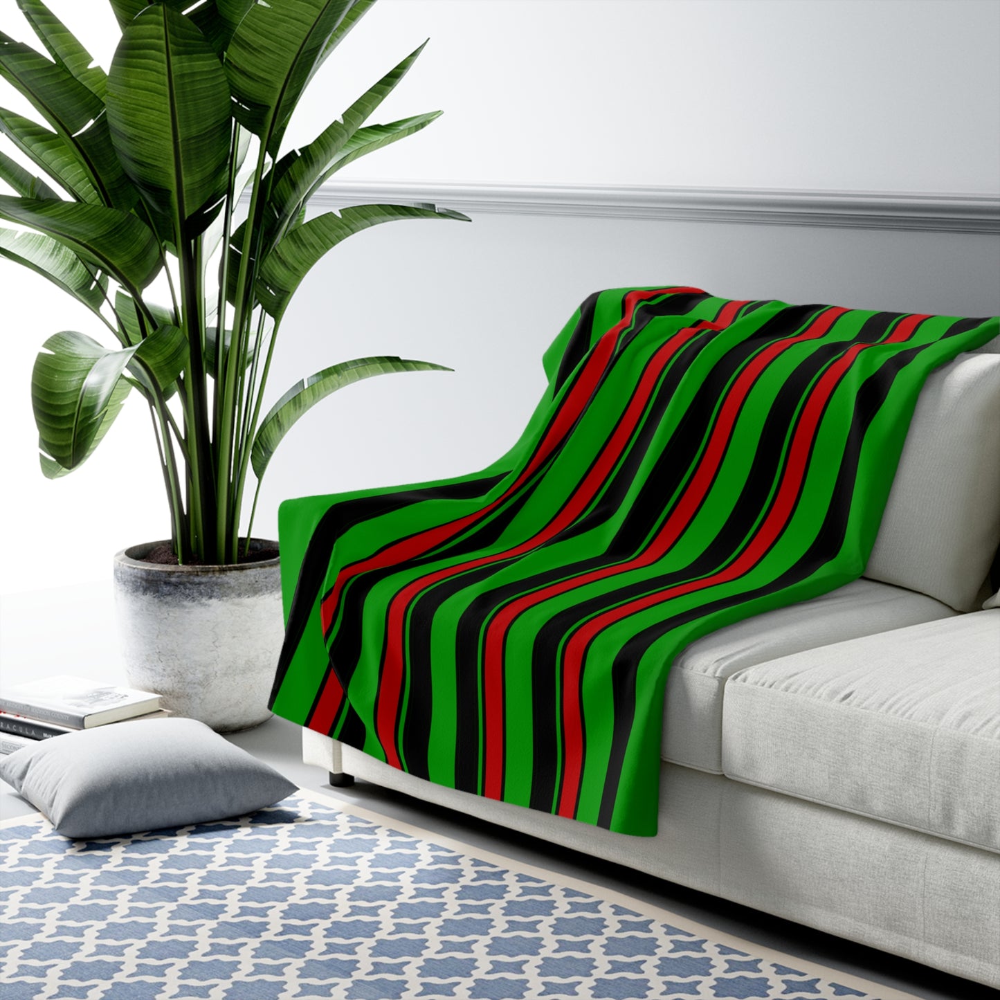 Afghanistan Retro Stripes Blanket Throw