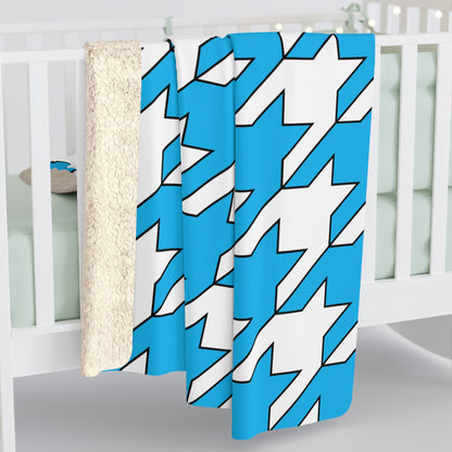 San Marino Retro Houndstooth Blanket Throw