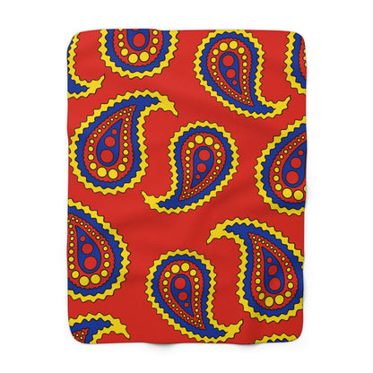 Romania Retro Paisley Blanket Throw