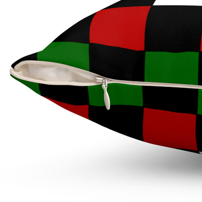 Kenya Retro Check Cushion Pillow