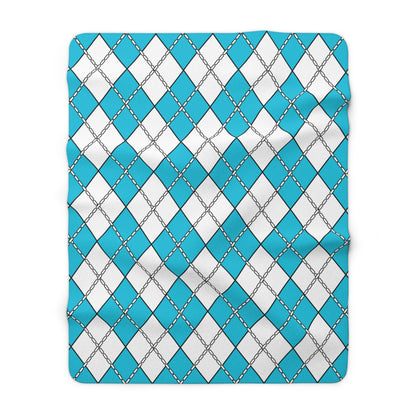 Honduras Retro Argyle Blanket Throw