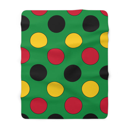 Vanuatu Retro Polka Dots Blanket Throw