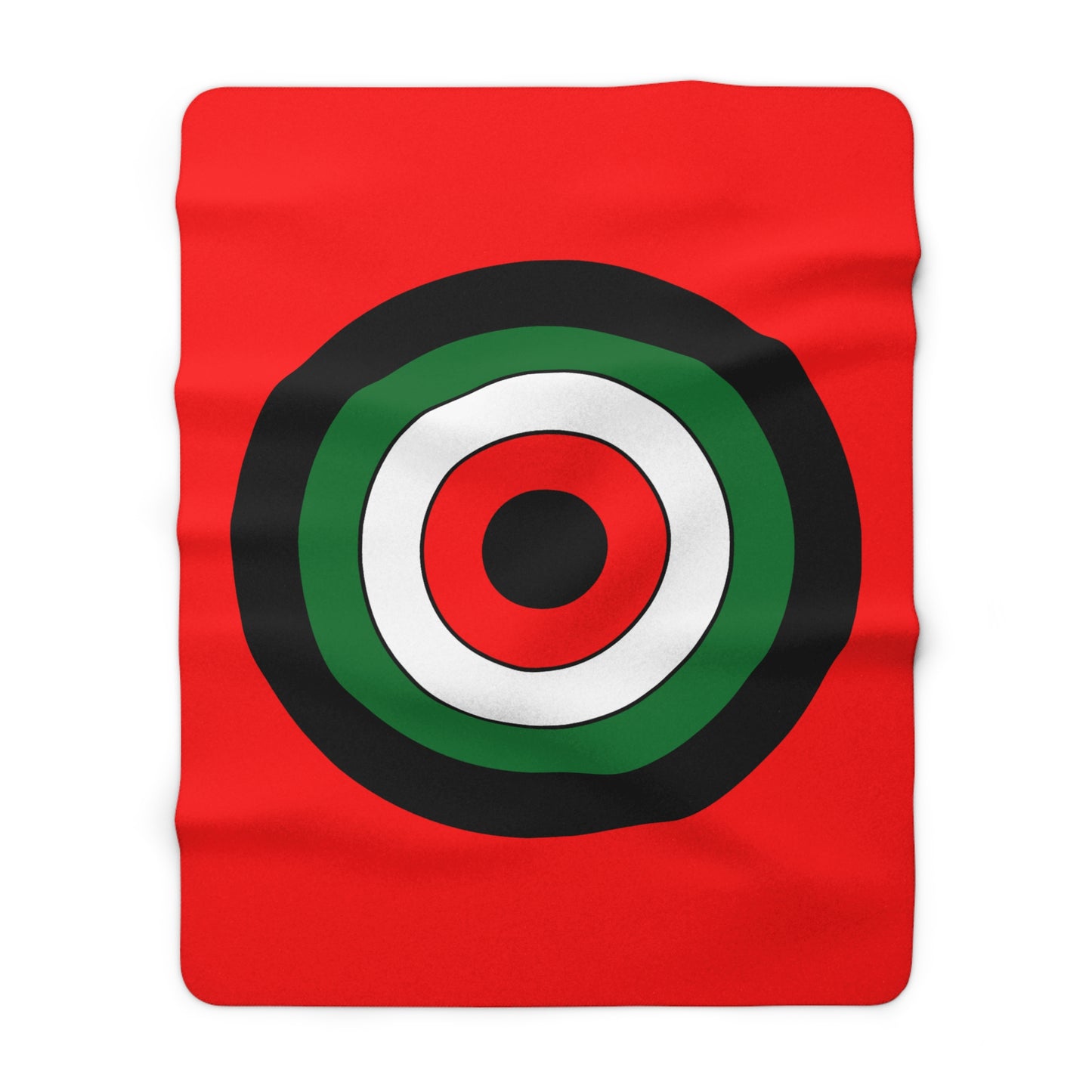 United Arab Emirates Retro Target Blanket Throw