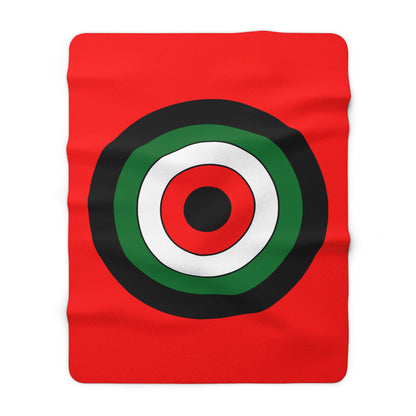 United Arab Emirates Retro Target Blanket Throw