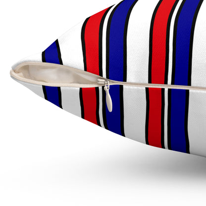 Wallis And Futuna Retro Stripes Cushion Pillow