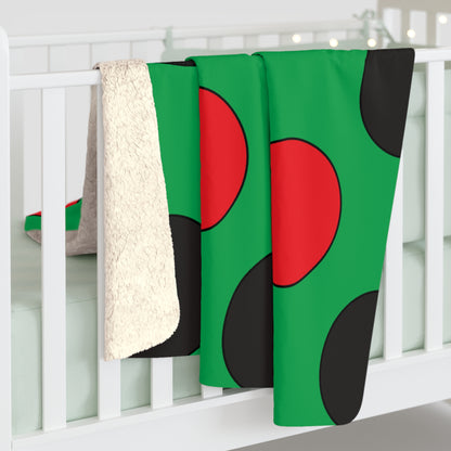 Martinique Retro Polka Dots Blanket Throw
