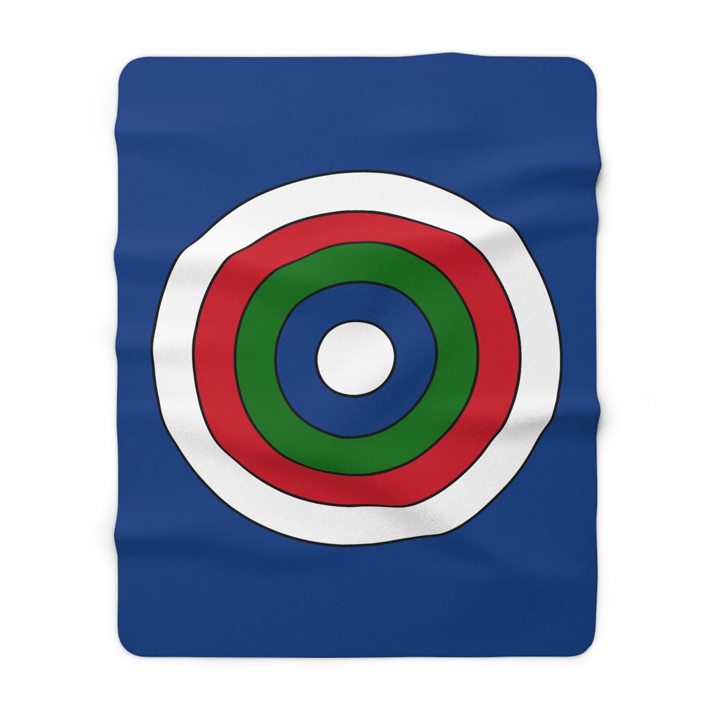Belize Retro Target Blanket Throw