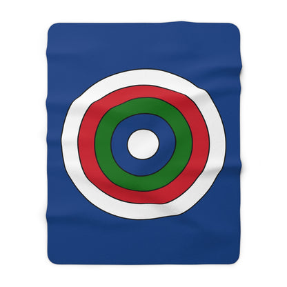 Belize Retro Target Blanket Throw