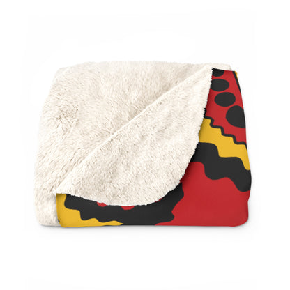 Timor Leste Retro Paisley Blanket Throw