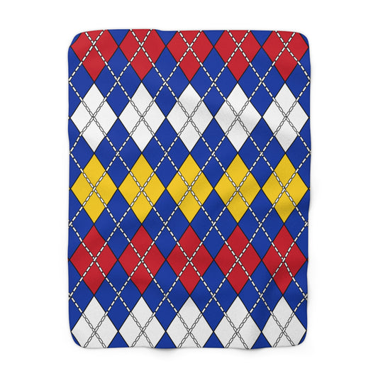 Philippines Retro Argyle Blanket Throw