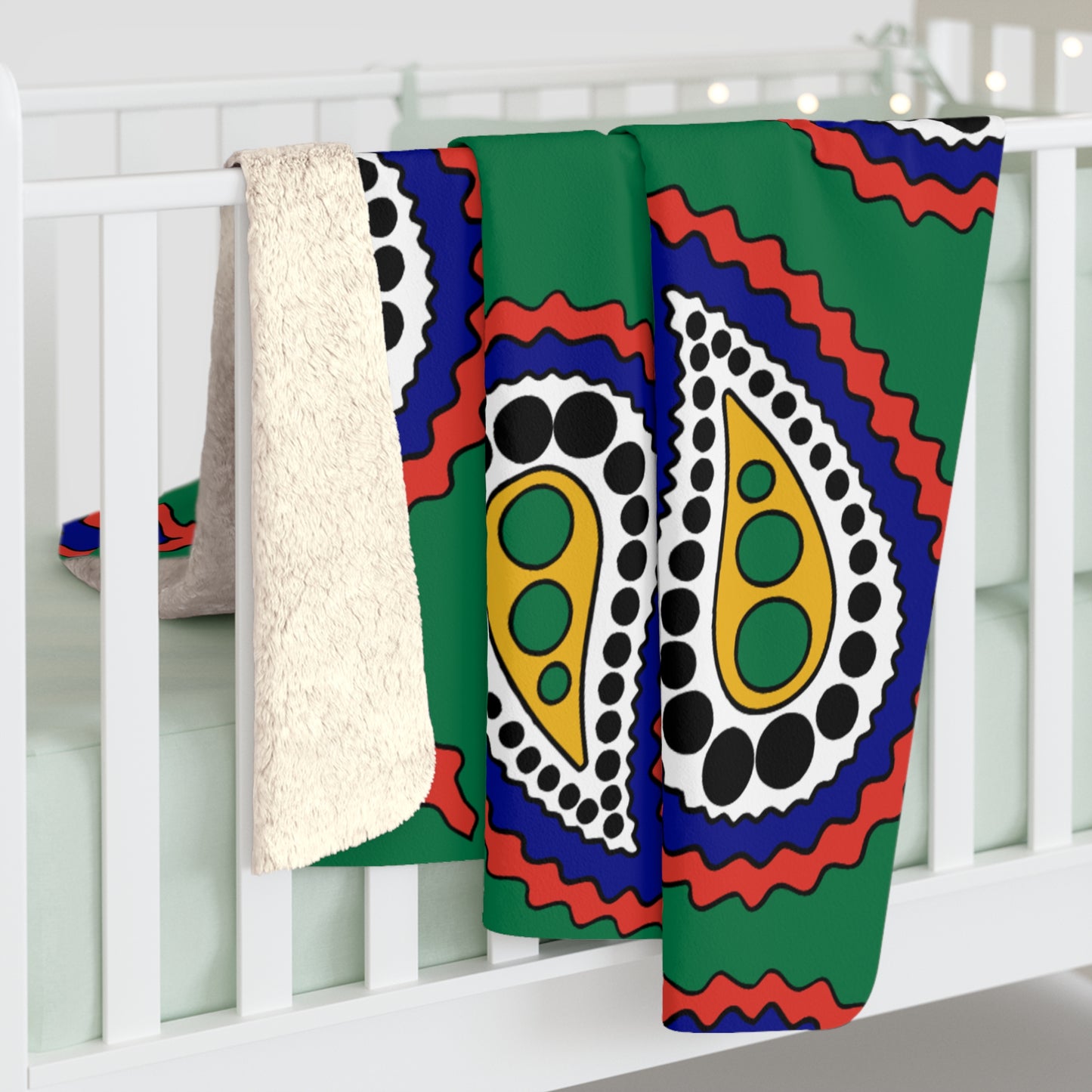 South Africa Retro Paisley Blanket Throw