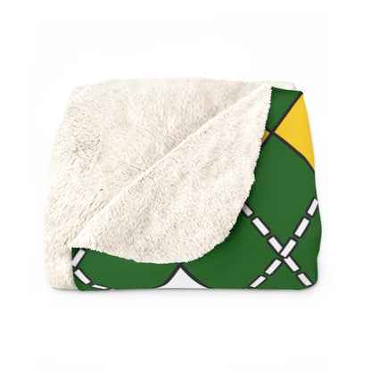 Zimbabwe Retro Argyle Blanket Throw