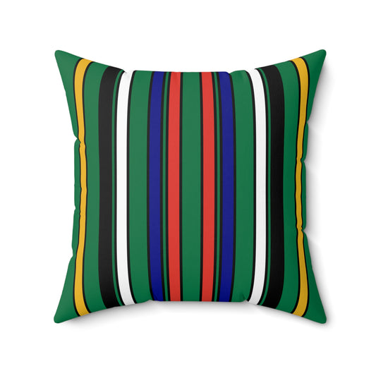 South Africa Retro Stripes Cushion Pillow