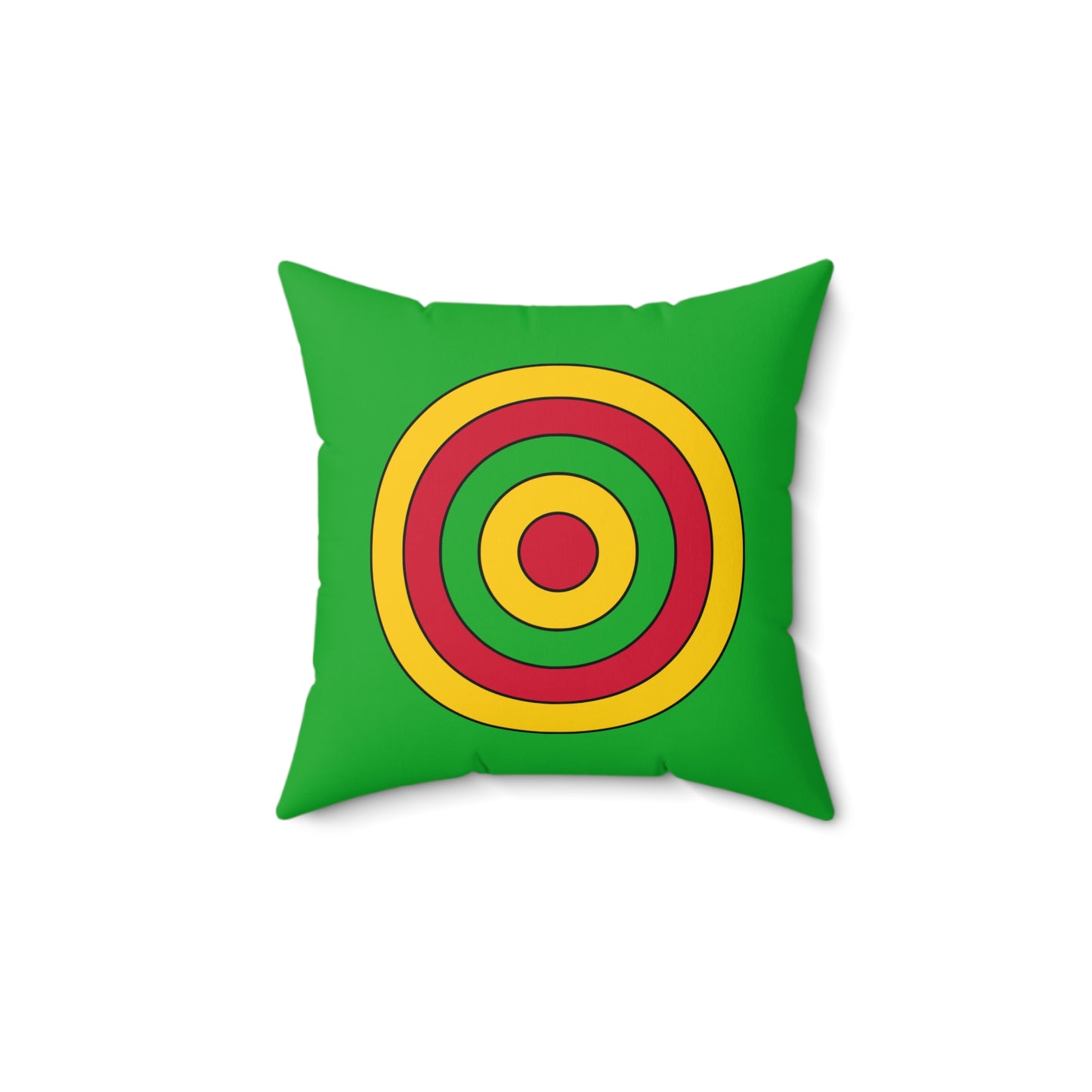 Sao Tome And Principe Retro Target Cushion Pillow