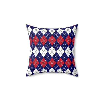 Cook Islands Retro Argyle Cushion Pillow
